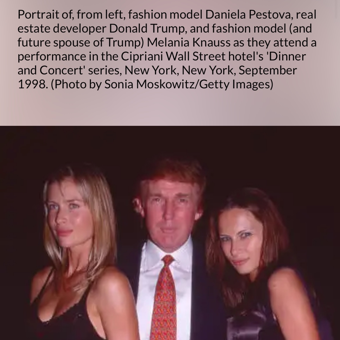 MarineLibby's tweet image. #DivorcedDonald ditched Marla, in lieu of 

MEETING MODELS in 1998 #NYC night scene. 

[although we have to remember, 

“CORRELATION does not necessarily imply CAUSATION.”] 

@realmelanieking @MeidasTouch @adammocklerr @CrazyDaysPoster @entylawyer

FYI Please Share my #GettyImage…