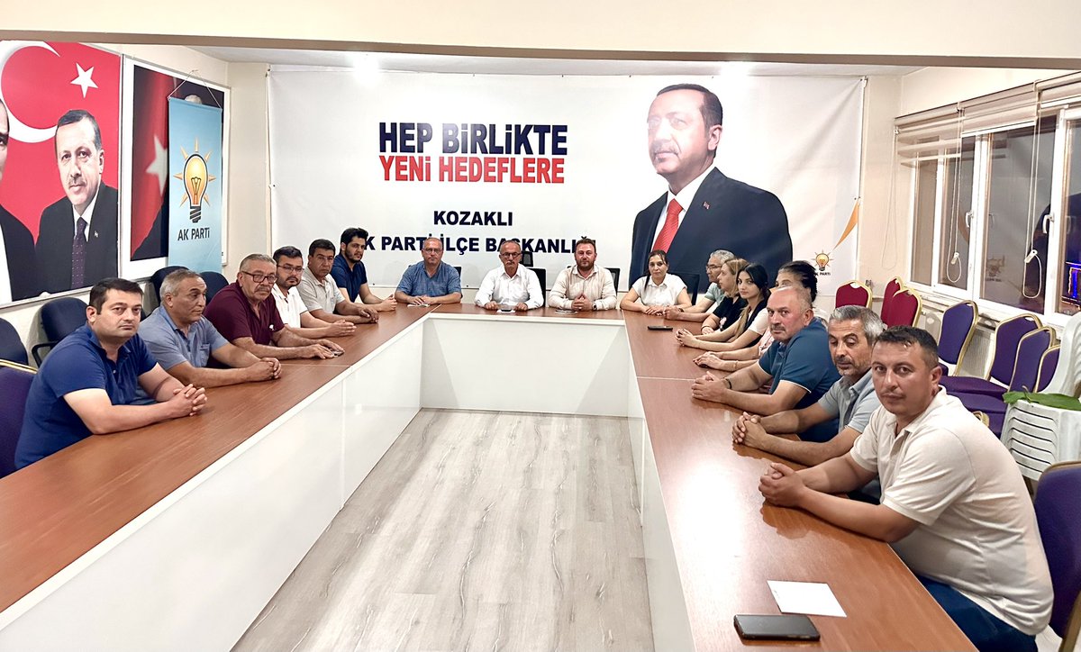 Murat ÇOPUR (@mcopurr) on Twitter photo 📍 Kozaklı
Koordinatörü olduğum #AkPartiKozaklıİlçeBaşkanlığı haftalık olağan toplantımıza iştirakta bulundum . Hayırları vesile olsun . Misafirperverlik için şükranlarımı sunuyorum . 💐☺️
<a href="/abuyukgumus/">Ahmet Büyükgümüş</a>
<a href="/Akparti/">AK Parti</a>
<a href="/av_mfa/">Muhammed Feyzi Aygün</a>
<a href="/MvSuleymanOzgun/">Süleyman Özgün🇹🇷</a>
<a href="/EmreCaliskan_50/">Emre ÇALIŞKAN</a> 📍 Kozaklı
Koordinatörü olduğum #AkPartiKozaklıİlçeBaşkanlığı haftalık olağan toplantımıza iştirakta bulundum . Hayırları vesile olsun . Misafirperverlik için şükranlarımı sunuyorum . 💐☺️
<a href="/abuyukgumus/">Ahmet Büyükgümüş</a>
<a href="/Akparti/">AK Parti</a>
<a href="/av_mfa/">Muhammed Feyzi Aygün</a>
<a href="/MvSuleymanOzgun/">Süleyman Özgün🇹🇷</a>
<a href="/EmreCaliskan_50/">Emre ÇALIŞKAN</a>