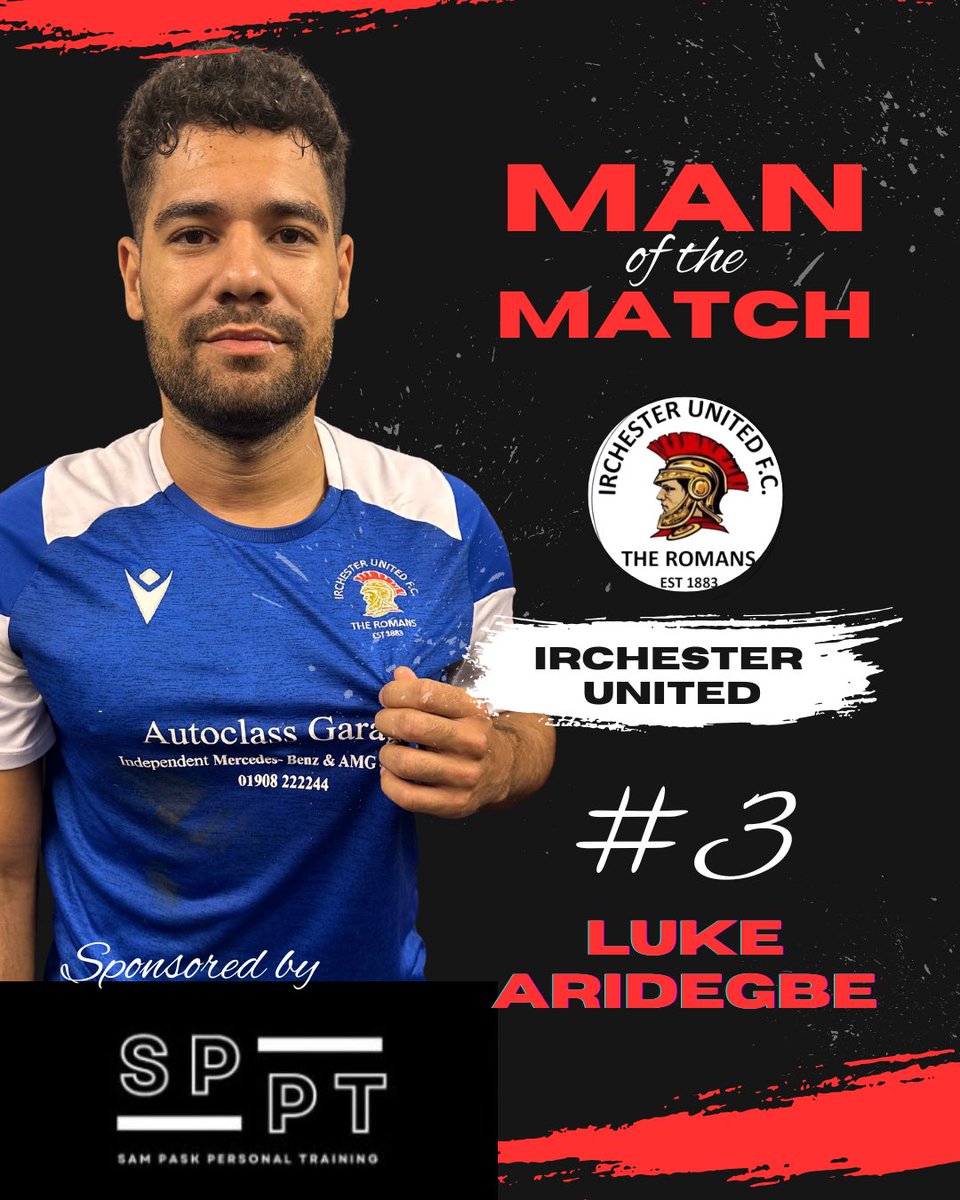 Tonights MOTM vs Long Buckby goes to left back Luke Aridegbe. Superb shift put in by the full back, class in possession and didn’t let a thing past him all night. Well done that man 👏🏼