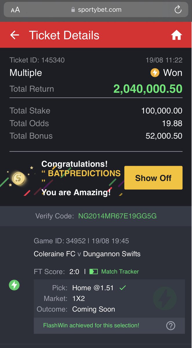 BatPredictions's tweet image. SEE BETTER 19 ODDS WEY I DROP TODAY. SEE AS E DROP LIKE MANGO WEY FALL FOR TREE. NO DY MISS GOOD GAMES OUT HERE.