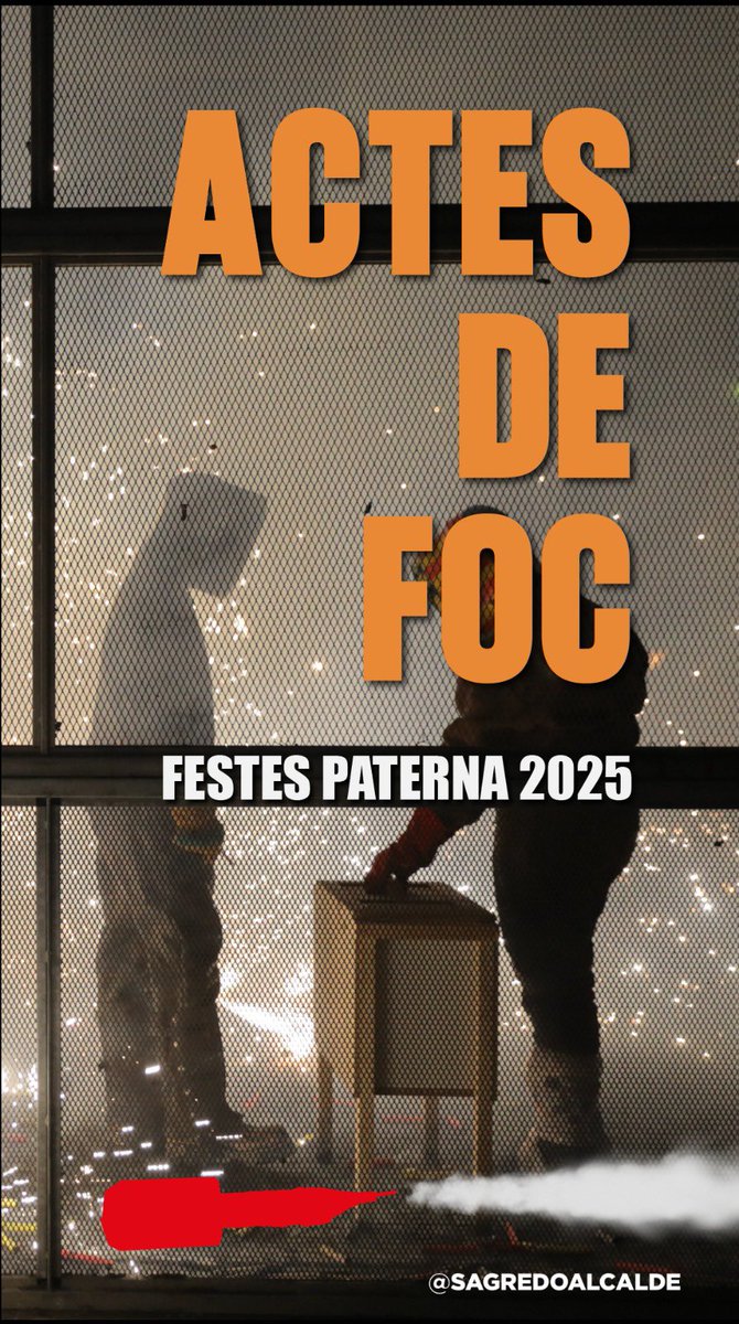 SagredoMarco's tweet image. #PROGRAMACIÓ  🔥 
Consulta la programació de tots els actes de foc de Festes Paterna 2025 🧨 
(1/5)
