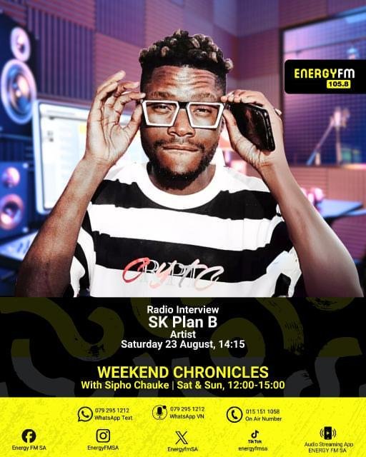 SKPLANB1's tweet photo. #weekendchronicles @skplanbiconic &amp; @wayzninety8 sat 14:15 @EnergyfmSA tune in 105.8 MHz 

@p.n.n_musiq_crew☂️ https://t.co/6T5p2Z6wzB