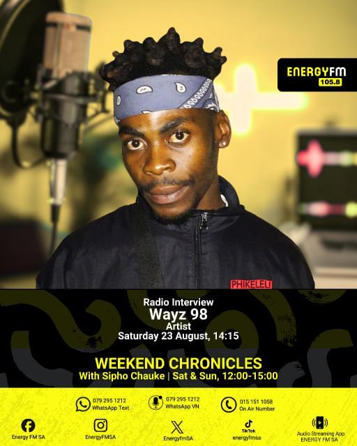 SKPLANB1's tweet photo. #weekendchronicles @skplanbiconic &amp; @wayzninety8 sat 14:15 @EnergyfmSA tune in 105.8 MHz 

@p.n.n_musiq_crew☂️ https://t.co/6T5p2Z6wzB
