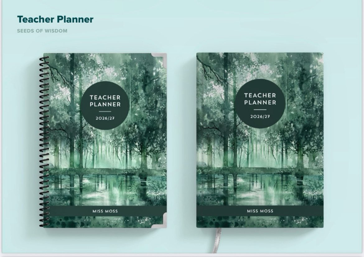 Introducing our second cover for 2026-27 - ‘Seeds of Wisdom’ 🪾🌱Available from November 2025 at tidythink.co.uk👩‍🏫

#TeacherPlanner #PlannerCoverReveal #TeacherLife #TeacherOrganization #TeacherStyle #PlannerAddict #BackToSchoolReady #Classroom