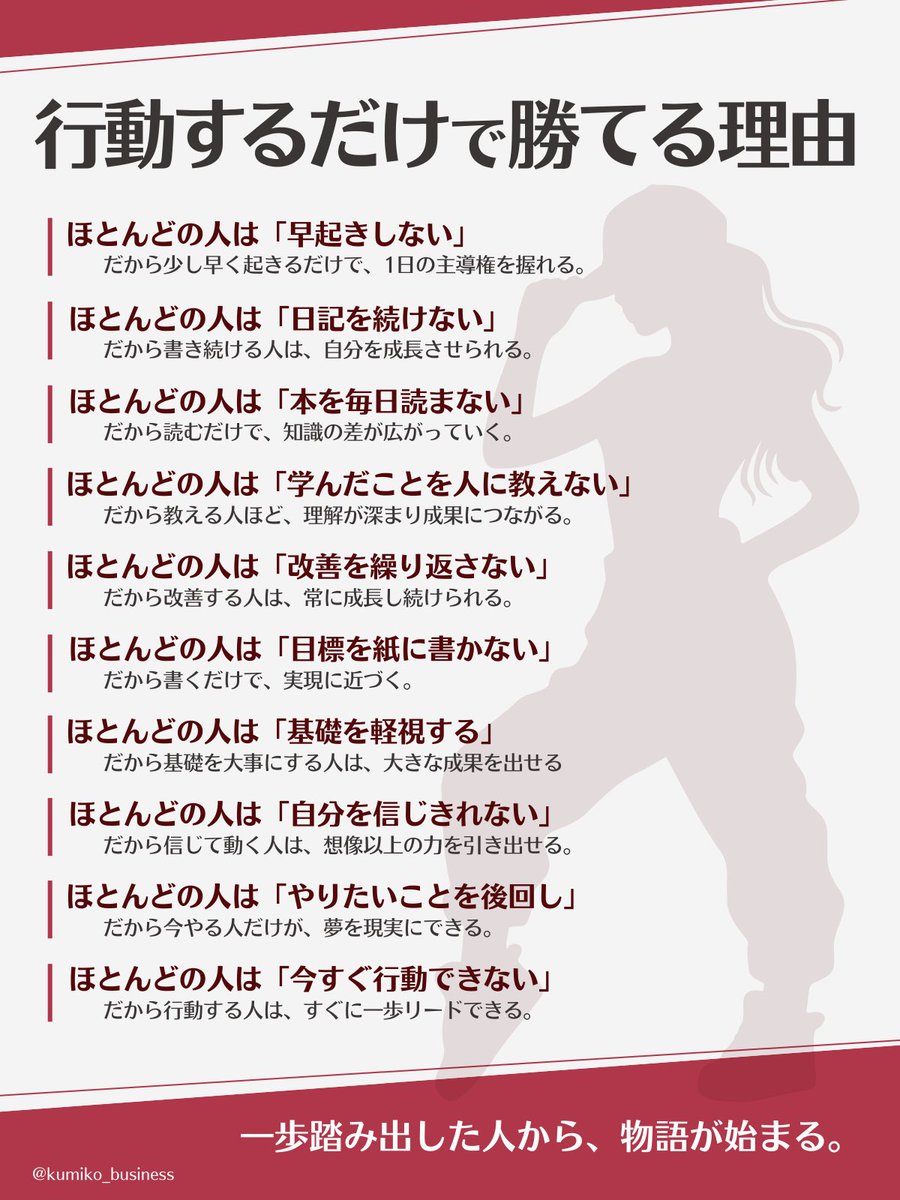 kumiko_business's tweet photo. やるか、やらないか。どうする？ https://t.co/kENOlwJBHD