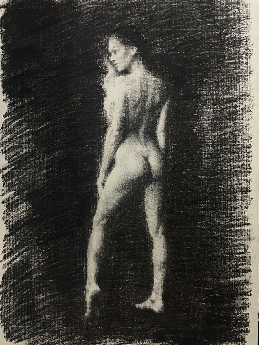 WiP to your fat face. Charcoal. #charcoal #drawing #art #figuredrawing