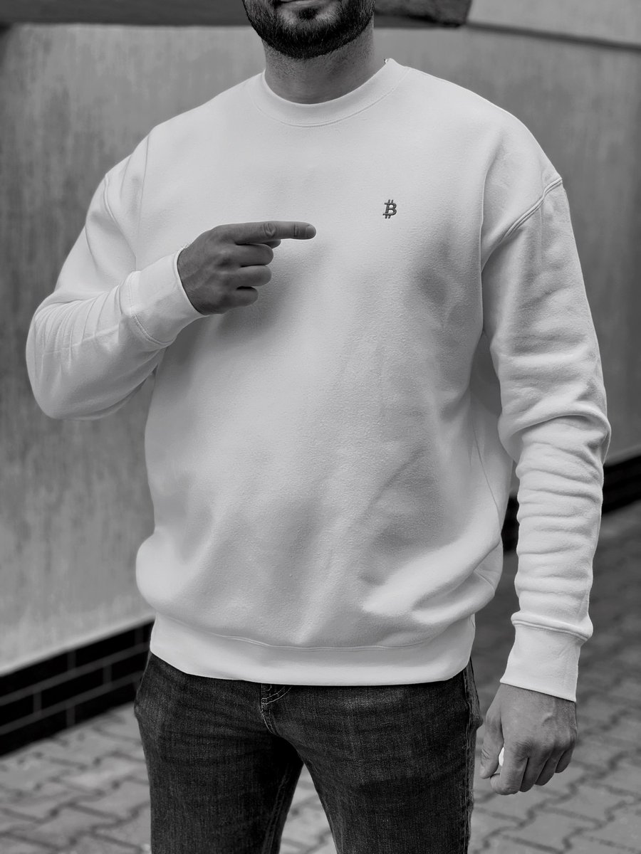 This ₿ sweater is for true Bitcoin believers.
Get yours today and wear the future.⚡️₿ 𓃓