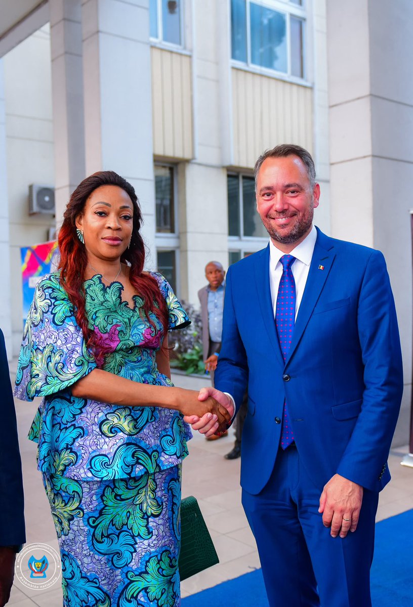 mbongo_isa82005's tweet photo. #RDC L’Honorable @madiya_dorothee Présidente de la Commission sociale et culturelle, a participé à l’audience entre le Président de l’Assemblée nationale et le Vice-Premier Ministre belge.  
Ils ont échangé sur la paix à l’Est et la mise en place d’un couloir humanitaire. https://t.co/gvsxEtg9ik