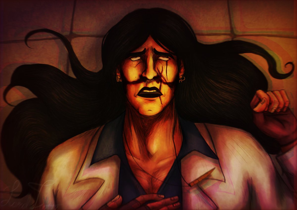 Lordtrott13's tweet photo. Sashka feels bad... 

#theson #hotlinemiami https://t.co/vRoA3UN360