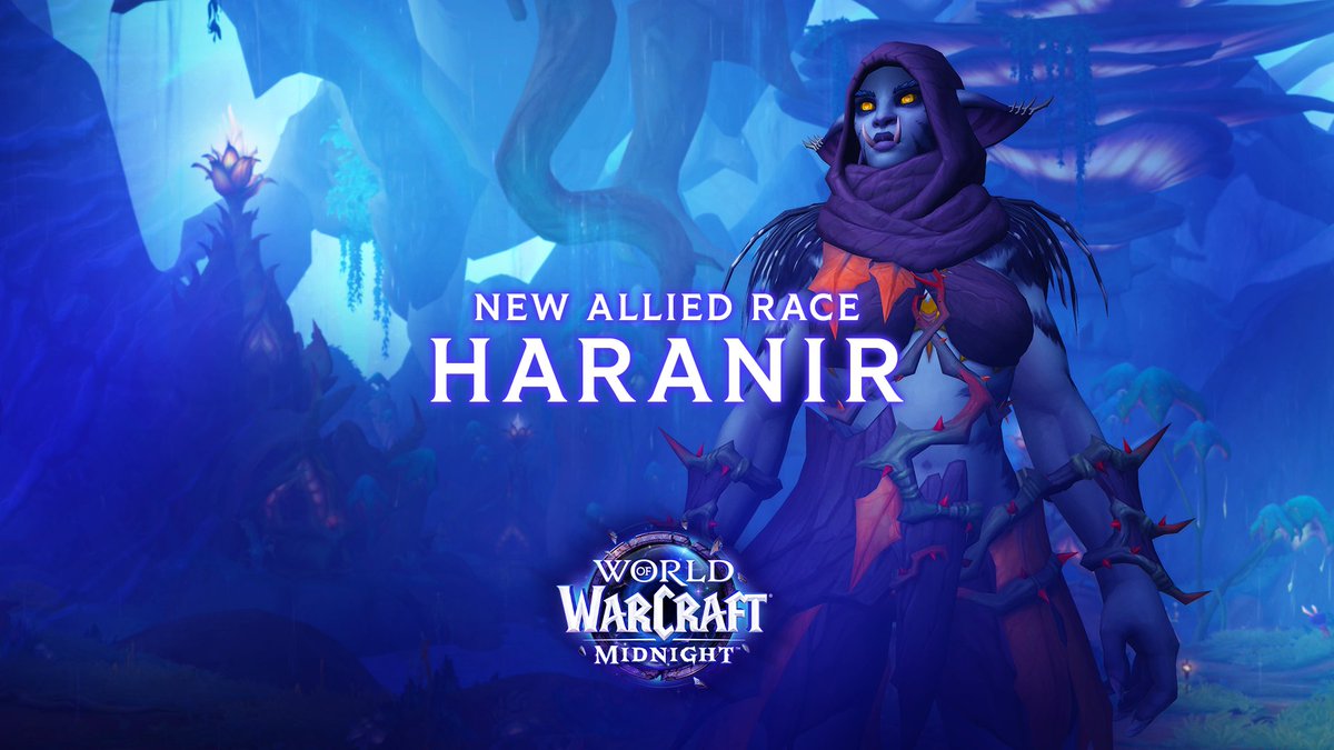From Azeroth’s depths comes the Haranir. 

Get a first look at the new allied race, joining the fight against the Void.

#MidnightReveal