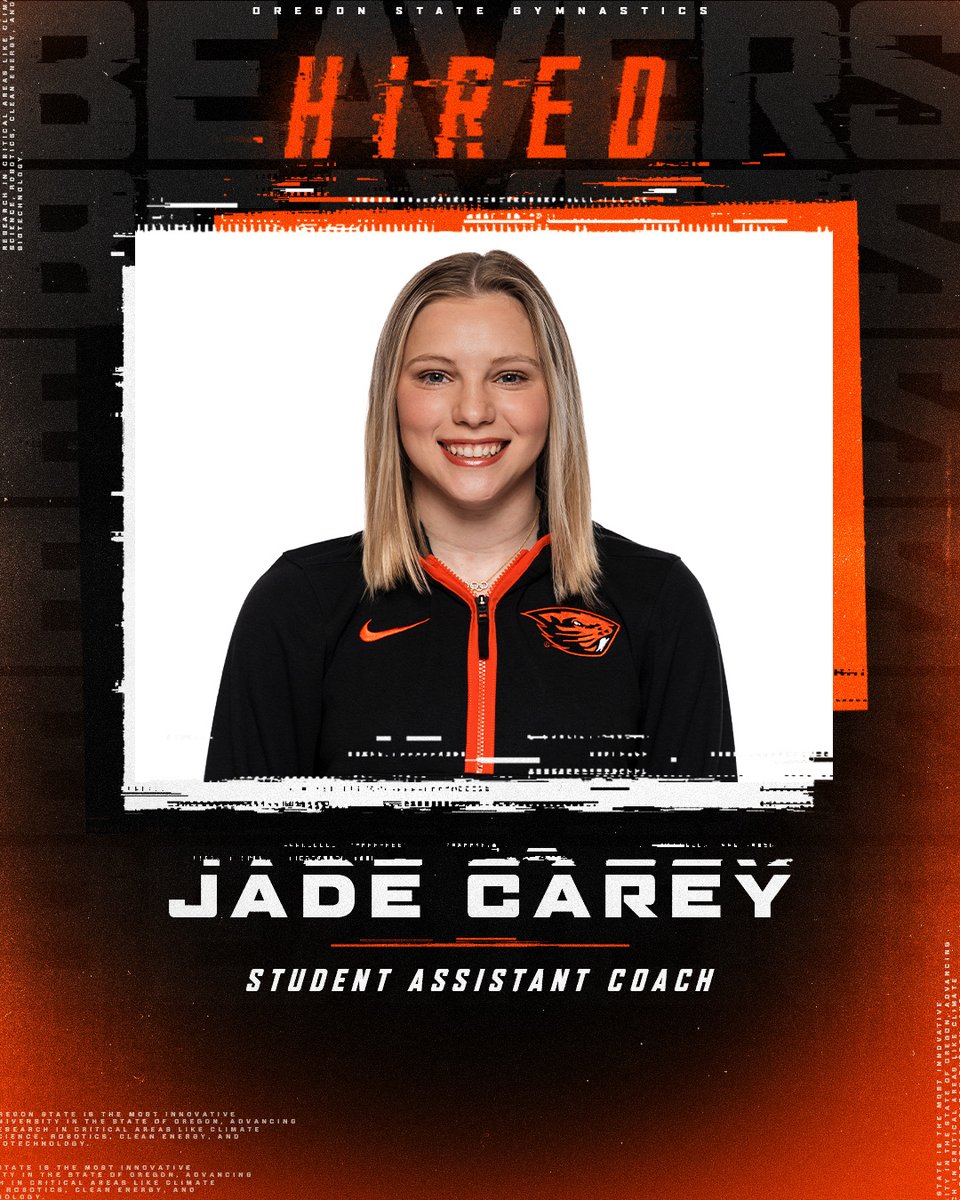 𝘾𝙤𝙖𝙘𝙝 Jade Carey.

📰 beav.es/CoachCarey

#GoBeavs