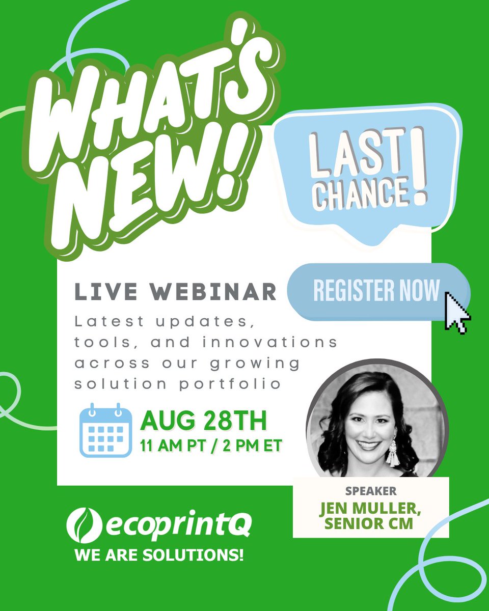 Join us Thursday, August 28th at 2 PM ET for a fast-paced webinar with Jen Muller, Senior Channel Manager, as we unveil the latest updates, tools, and innovations across our growing solution portfolio.