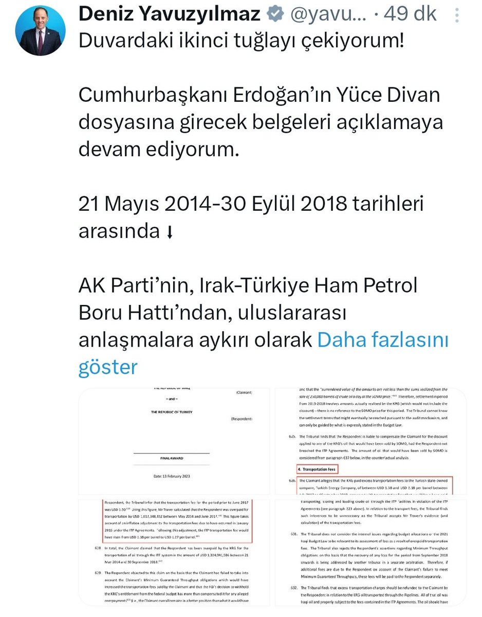 Ali ÇIĞIR (@alicigir263526) on Twitter photo <a href="/dailyturkist_/">Daily Türkist</a> Sn <a href="/eczozgurozel/">Özgür Özel</a> 🪀
<a href="/herkesicinCHP/">CHP 🇹🇷</a> MV Sn <a href="/yavuzyilmazd/">Deniz Yavuzyılmaz</a> Gazeteci <a href="/cevheriguven/">Cevheri Güven</a>'in "Vatana İhanet" başlıklı⏯️ youtube.com/live/toQAbkceM…
videosunda anlattığı bu konuyu kamuoyuna duyurmuştu ancak Lider olarak çok pasifsiniz. Tersi olsa RTE minarelerden duyururdu, niye susuyorsun !! <a href="/dailyturkist_/">Daily Türkist</a> Sn <a href="/eczozgurozel/">Özgür Özel</a> 🪀
<a href="/herkesicinCHP/">CHP 🇹🇷</a> MV Sn <a href="/yavuzyilmazd/">Deniz Yavuzyılmaz</a> Gazeteci <a href="/cevheriguven/">Cevheri Güven</a>'in "Vatana İhanet" başlıklı⏯️ youtube.com/live/toQAbkceM…
videosunda anlattığı bu konuyu kamuoyuna duyurmuştu ancak Lider olarak çok pasifsiniz. Tersi olsa RTE minarelerden duyururdu, niye susuyorsun !!