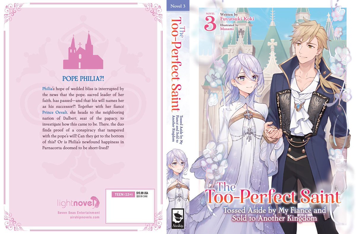 THE TOO-PERFECT SAINT: TOSSED ASIDE BY MY FIANCÉ AND SOLD TO ANOTHER KINGDOM (MANGA) Vol. 3

A fantasy series about a woman and her saintly magic that inspired an anime—light novels also from Seven Seas!

Out today in print/digital! See RETAILERS section:
sevenseasentertainment.com/books/the-too-…