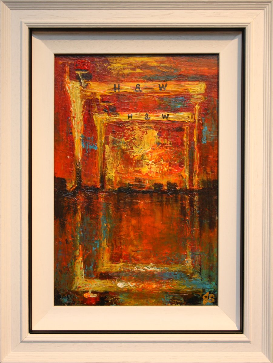 loughpark's tweet photo. Irish Art Original Oil Painting HARLAND &amp; WOLFF CRANES, BELFAST, N. IRELAND birthplace of RMS Titanic - buy now at: https://t.co/7c9eahz8BF or contact us direct! #OriginalArt #OilPainting #HarlandandWolff  #SamsonandGoliath #RMSTitanic #NorthernIreland #NoMoreBlankWalls https://t.co/4bbKGC2EJ2