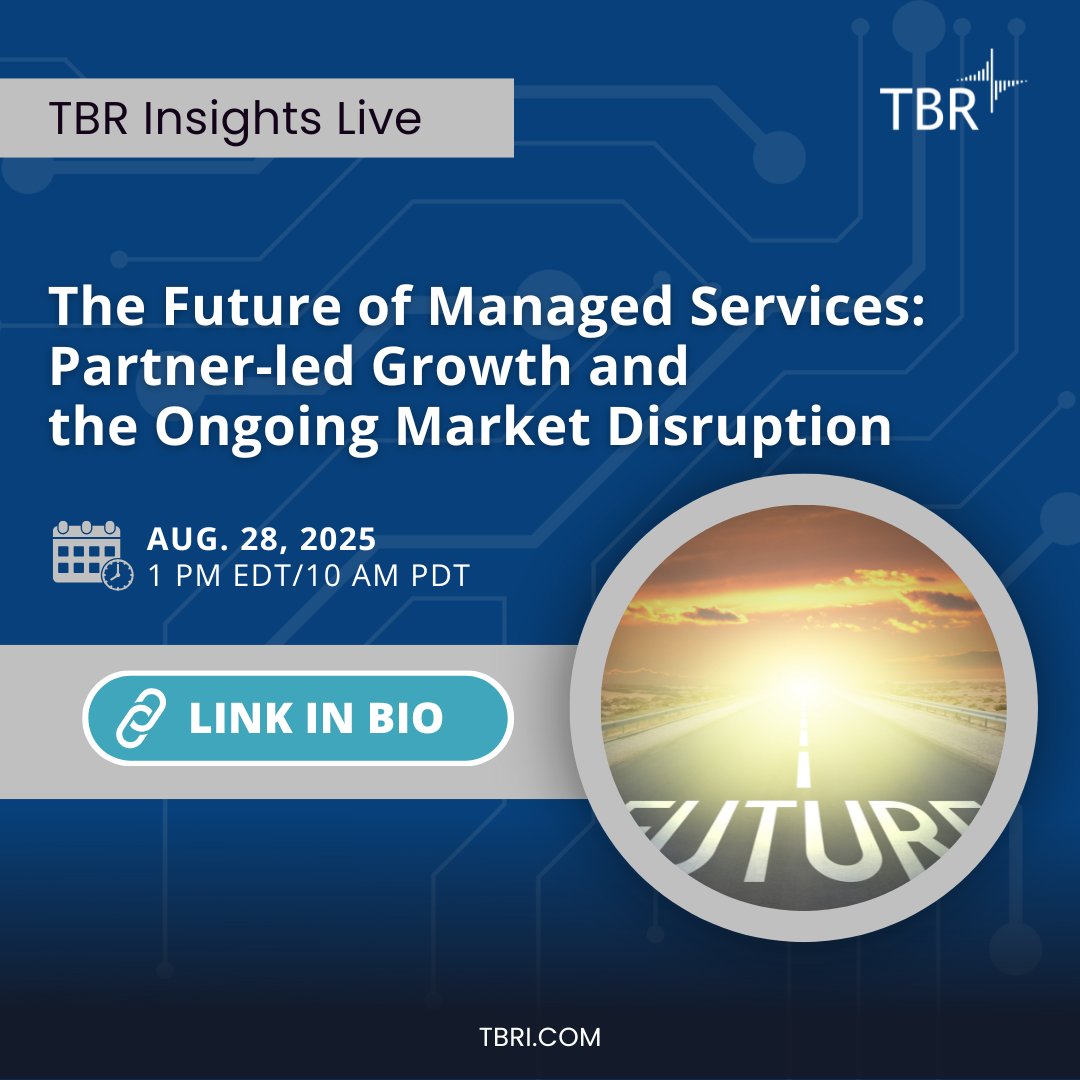 Save your seat for our next #webinar, featuring insights into the #managedservices market in terms of leaders, laggards and emerging disruptors 

hubs.ly/Q03BrhJ70

#marketintelligence #GSI #cloud #hyperscaler #OEM #ITinfrastructure #MSP