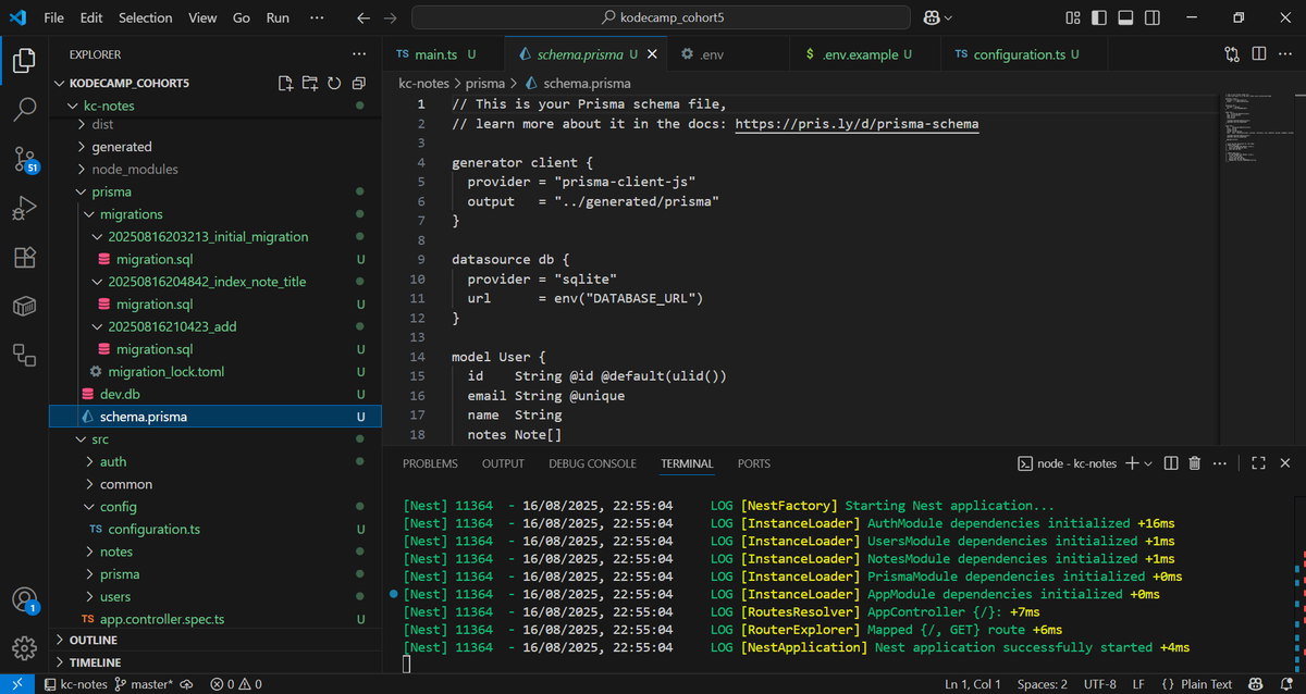 mdmuche's tweet photo. Building a Basic Notes App with NestJS, SQLite &amp; Prisma

Scaffolding: Generate your NestJS project and set up modules, controllers &amp; services.
Package Installation: Install dependencies like @nestjs/prisma, @prisma/client, and sqlite

#NestJS #Prisma #SQLite #BackEndDevelopment https://t.co/sTRcu7oYSf