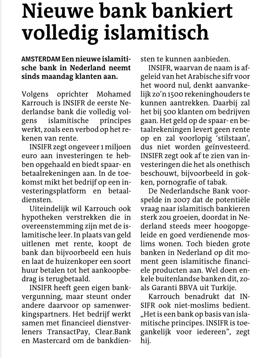 Een staat in een staat. Geen hypotheek maar de bank koopt je huis en jij huurt het. Betaal je dan WOZ-belasting? Of laat je dat over aan je Nederlandse-niet Islamitische buren? ⁦<a href="/Belastingdienst/">Belastingdienst</a>⁩ Ik wens de Nederlandse overheid met dit zelf gecreëerde probleem veel succes.