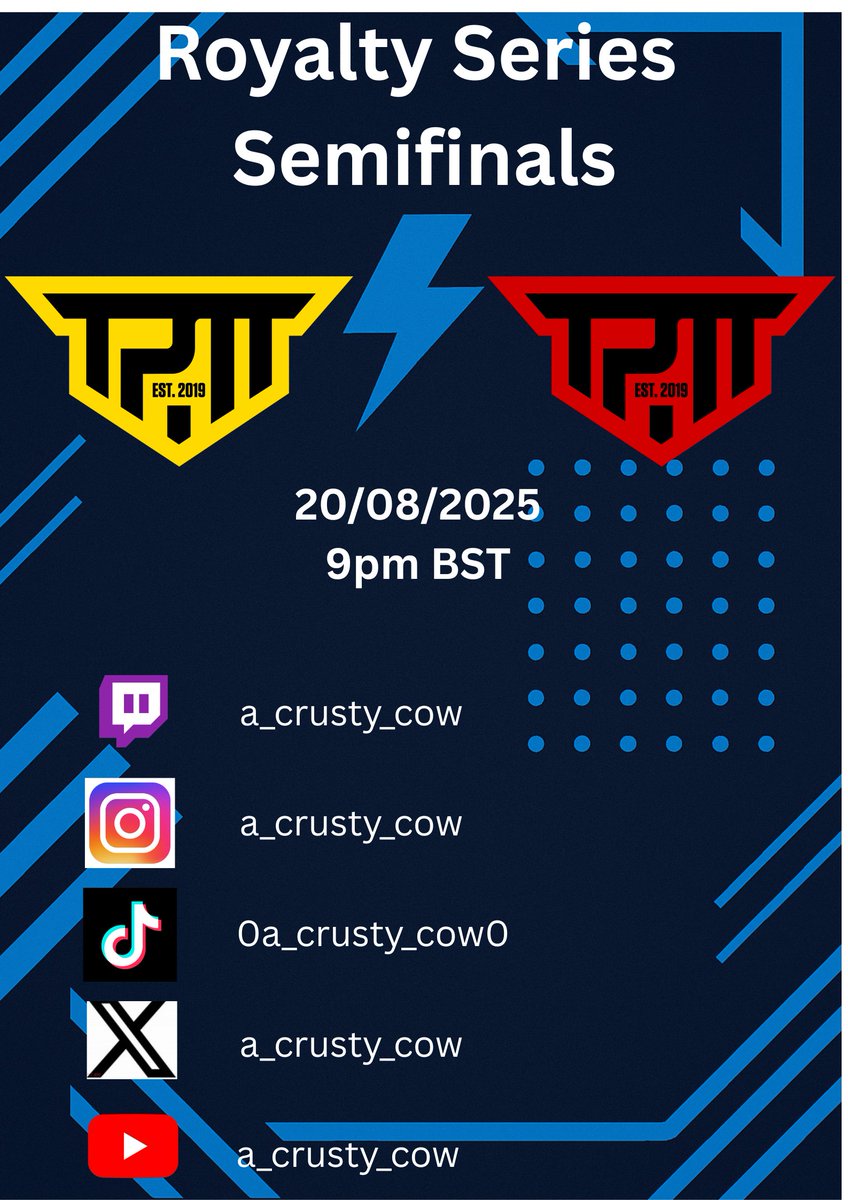 🐄⚡️The Cowniverse returns! Catch me live on 20/08 @ 9PM BST for chaos, crust, and cow-fueled content. 
Twitch is mooing. You should be too. 🔗 twitch.tv/a_crusty_cow