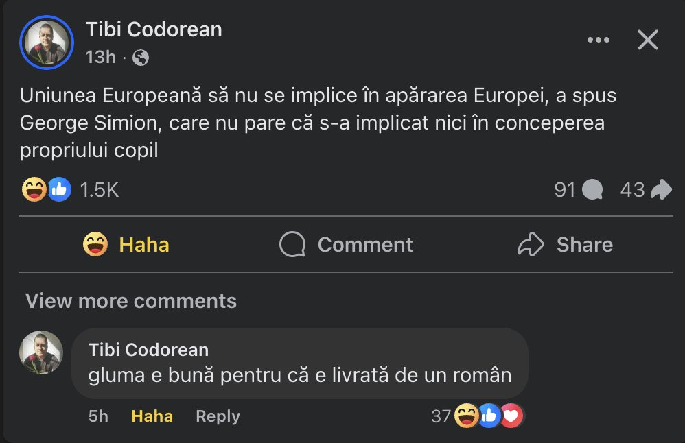 Ellunes's tweet photo. De două ori genial Tibi :)) https://t.co/QEOV6AmJ6q