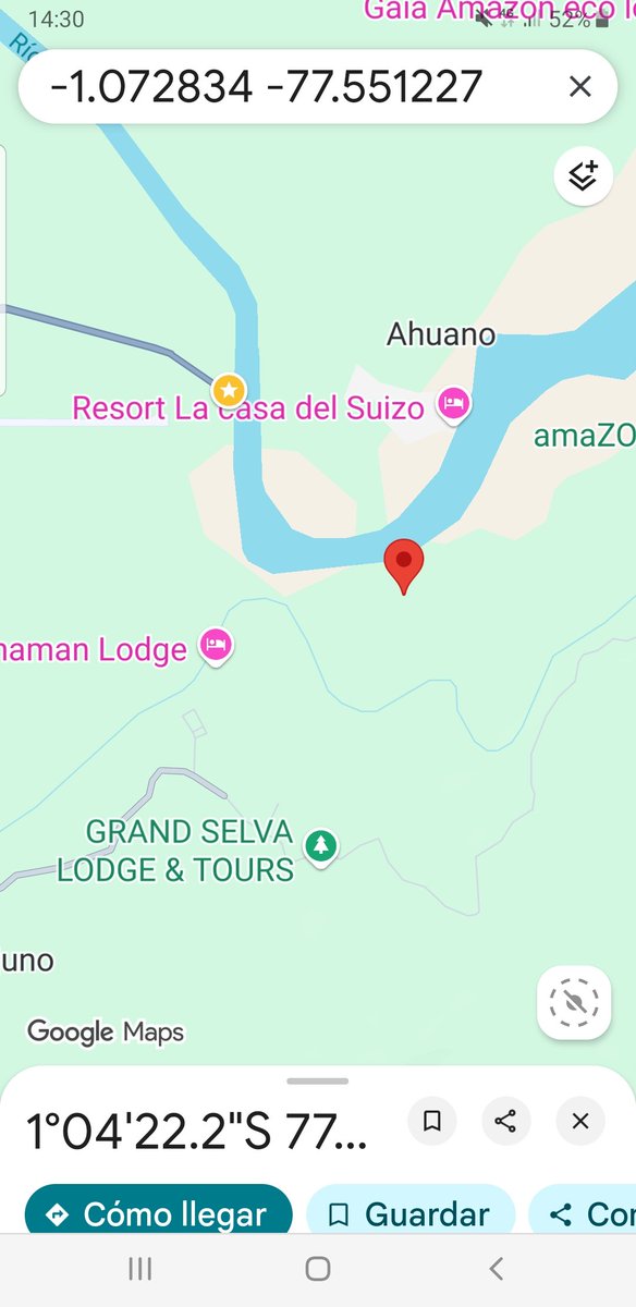 #MineríaIlegal llegó a la Isla Anaconda al frente de #Ahuano en la Provincia  del #Napo en la #Amazonía del #Ecuador.