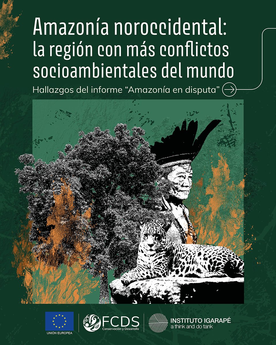 La Amazonía noroccidental es una región estratégica, pero muy vulnerable. 

Enfrenta una crisis que amenaza la vida, el equilibrio ambiental, la democracia, la seguridad climática y la estabilidad regional. 

Hoy presentamos "Amazonía en disputa", nuestro nuevo informe 👇
