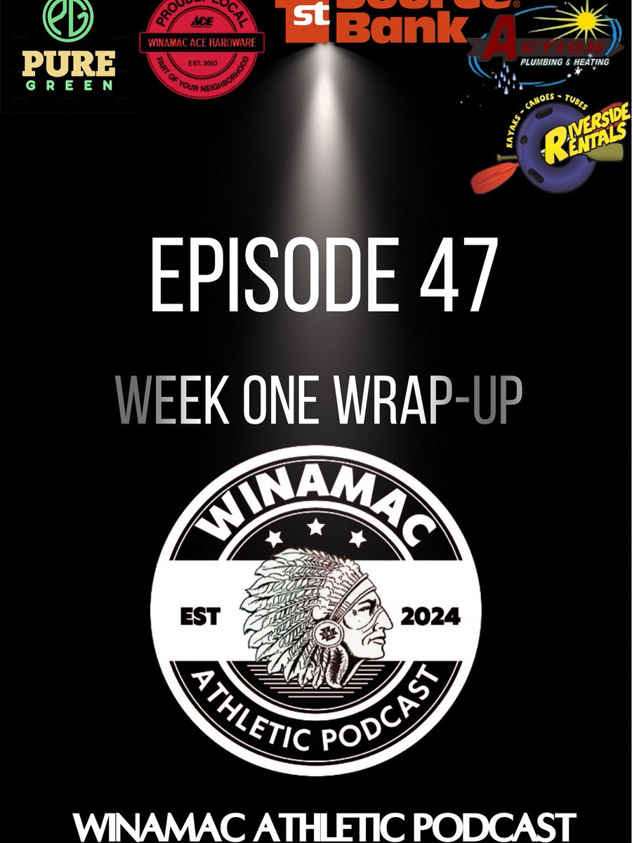 WinamacPodcast's tweet photo. Join us as we break down all the action from golf, volleyball, cross country, and soccer.

🎶 Spotify: https://t.co/8VwNIYWWjJ

🍏 Apple Podcasts: https://t.co/JE9eTWAHPe

🌐 YouTube: https://t.co/80JuDkTjzB https://t.co/OsQWWX7rnd