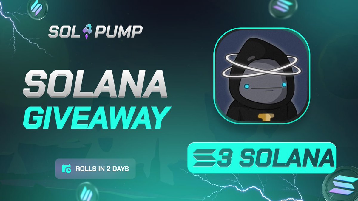 3 SOL Giveaway ($530)!                      

• Follow <a href="/solpumpcom/">Solpump</a> &amp; <a href="/SolLunix/">Lunix</a>
• Like &amp; RT &amp; Drop Sol Address        
• Signup on solpump.com/a/LUNIX

Ends in 48 Hours