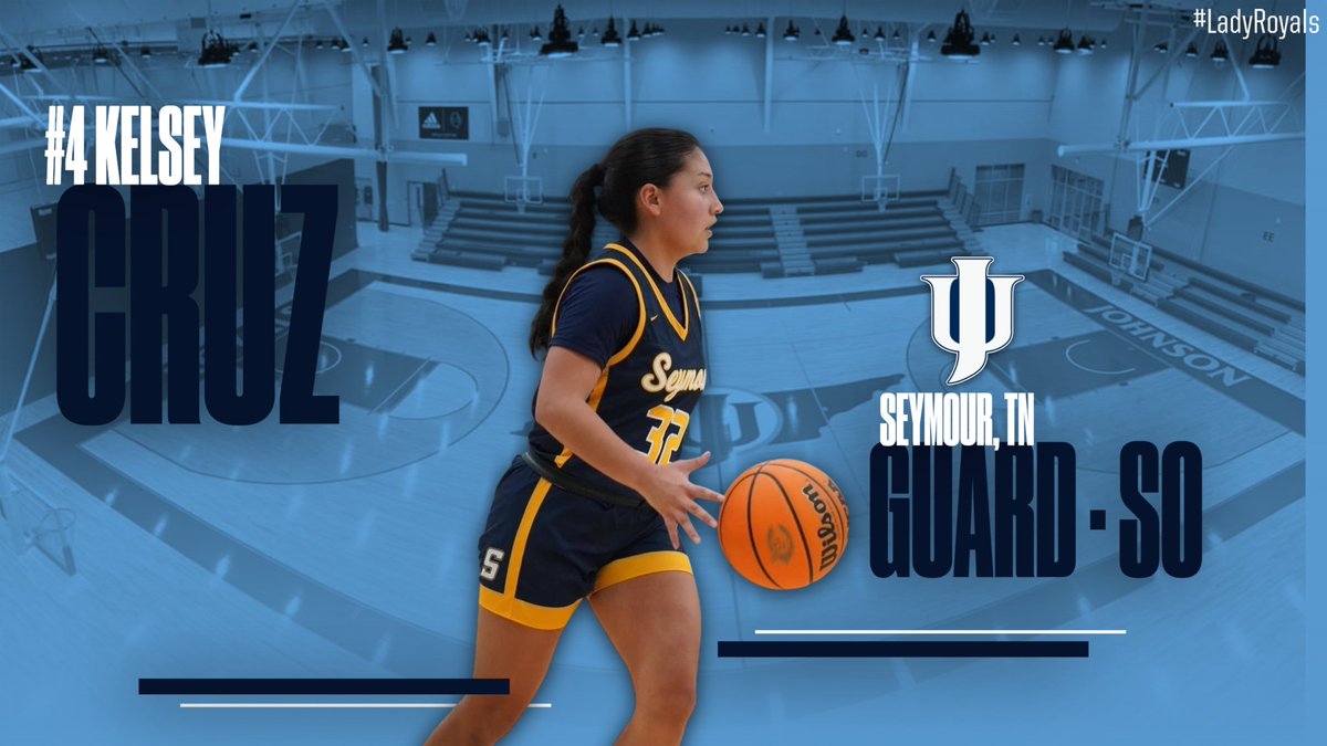 Johnson University Women’s Basketball (@jutnwbb) on Twitter photo Next up in our #MeetTheLadyRoyals series is incoming transfer Sophomore #4 Kelsey Cruz.
Kelsey is a 5'4" Guard from Seymour, TN, who played at Seymour High School. Kelsey is transferring to us after a year at University of the Cumberlands. Go show Kelsey some love! Next up in our #MeetTheLadyRoyals series is incoming transfer Sophomore #4 Kelsey Cruz.
Kelsey is a 5'4" Guard from Seymour, TN, who played at Seymour High School. Kelsey is transferring to us after a year at University of the Cumberlands. Go show Kelsey some love!