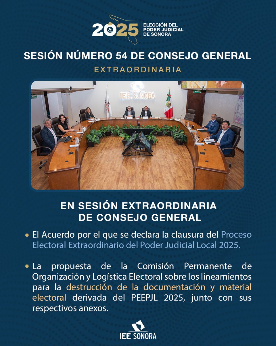 En sesión extraordinaria de consejo general el día de hoy se aprobó: 👇
