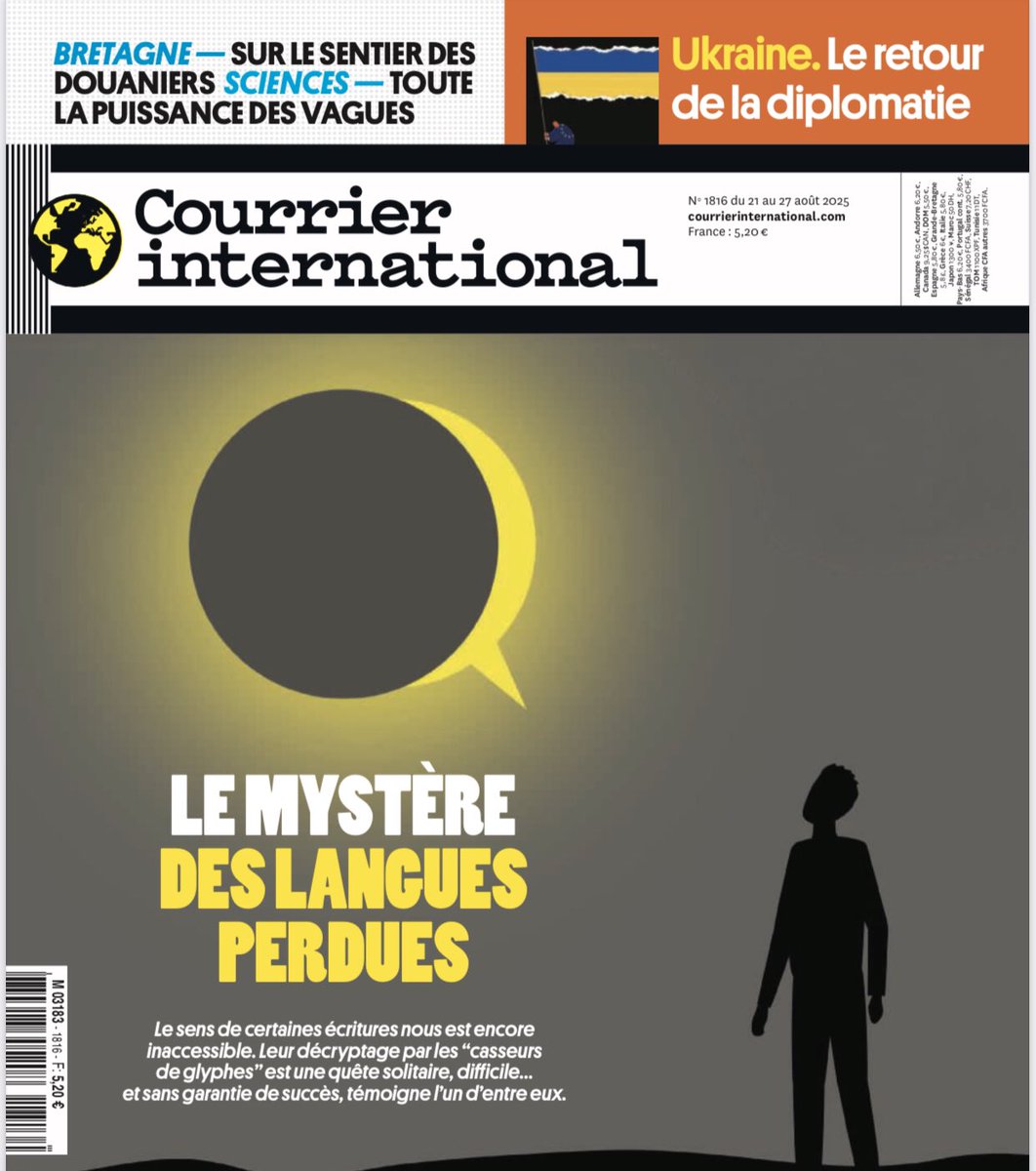 Afiri1789's tweet image. “A codebreaker of glyphs must never know fear…” (“Courrier international”). Cracking lost scripts like Rongorongo or Linear A isn’t just linguistics—it’s resurrecting voices of the past. “Each new language is a new soul.” #DecodeHistory
👣🔁 #PressReview