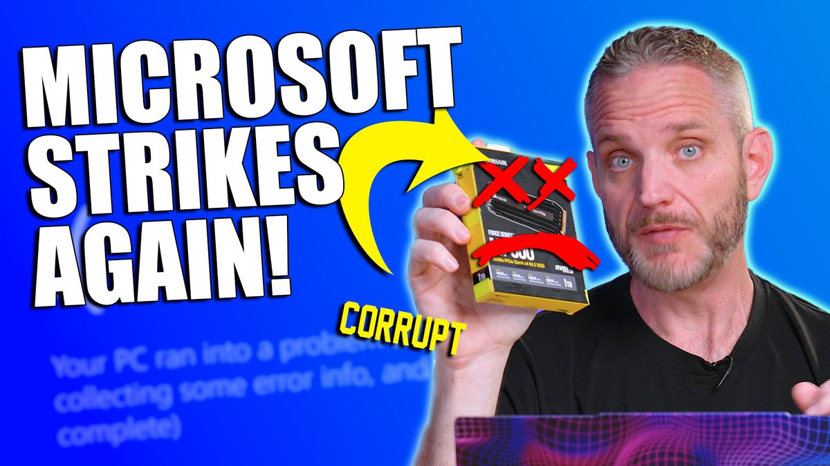 JayzTwoCents's tweet image. Latest WIndows Update could corrupt your SSD! WATCH THIS NOW! youtu.be/mlY2QjP_-9s?si…