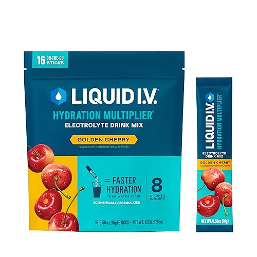 I just received Liquid I.V.® Hydration Multiplier - Golden Cherry | Electrolyte Powder Drink Mix | 1 Pack (16 Servings) - Golden Cherry from Brass knuckles via Throne. Thank you so much!! throne.com/neondextrose #Wishlist #Throne