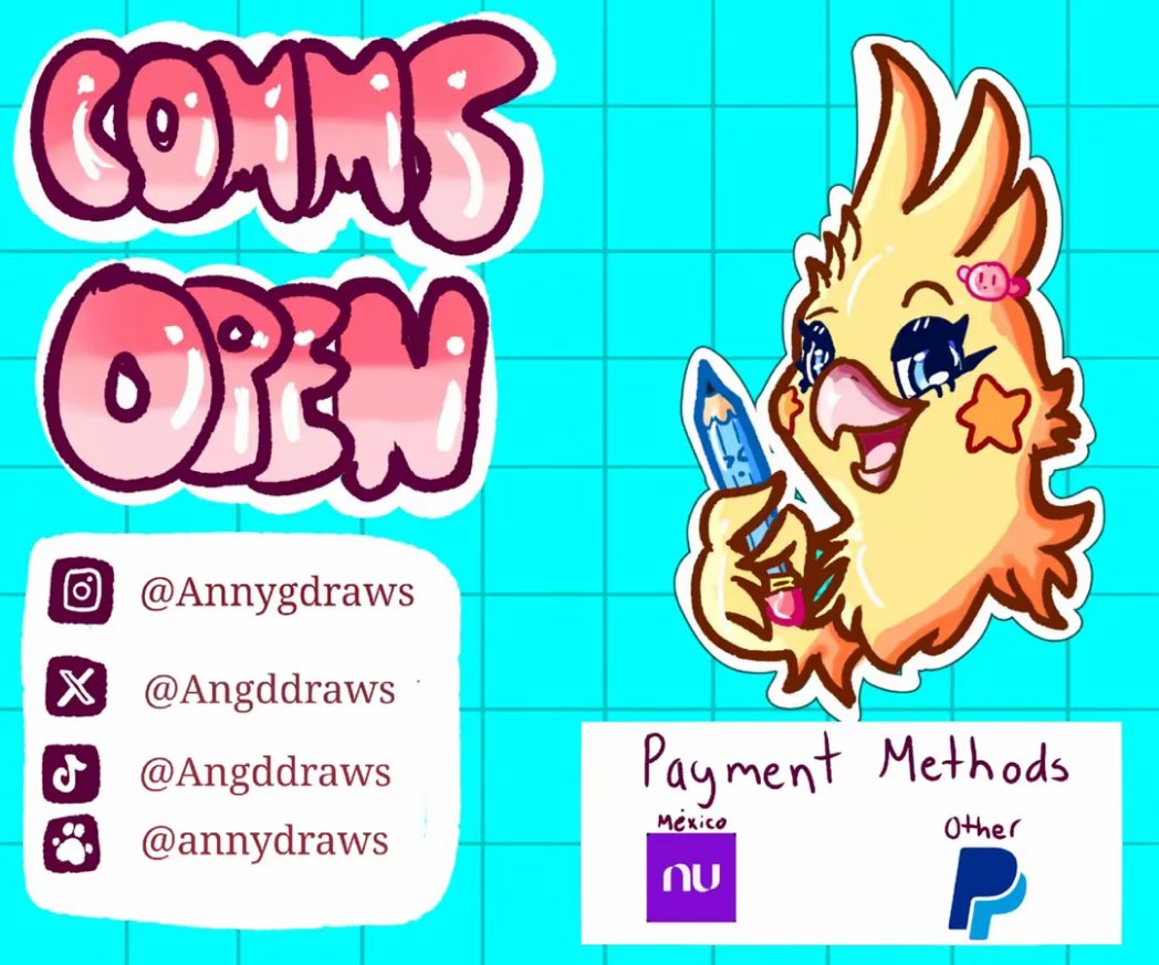 Angdraws CommsOpen 💛 tweet media