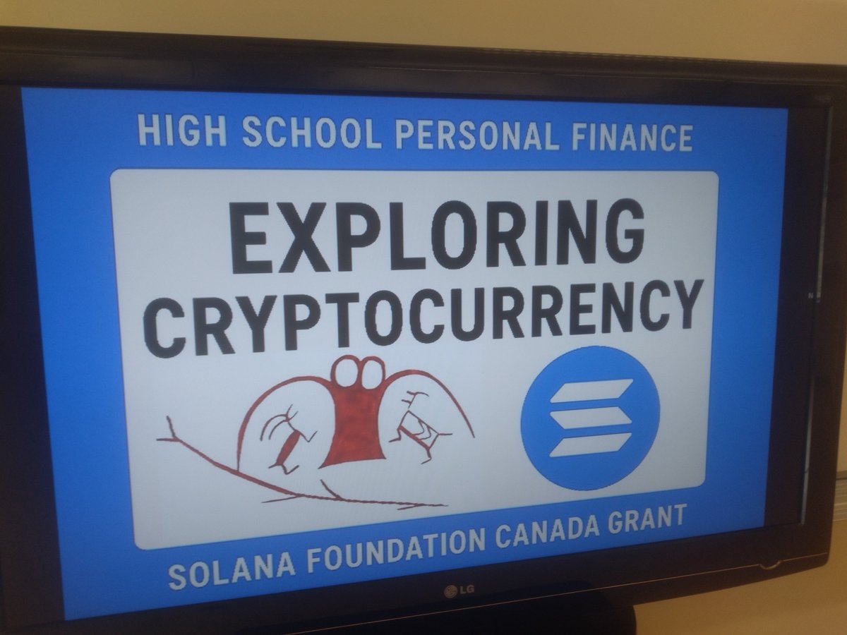 StocktonRi57776's tweet photo. First mover advantage. Including digital currency in high school personal finance class. #PersonalFinance @SuperteamCAN @JupiterExchange @SolanaCanada @JUPANDJUICE https://t.co/aE011a8Ipl