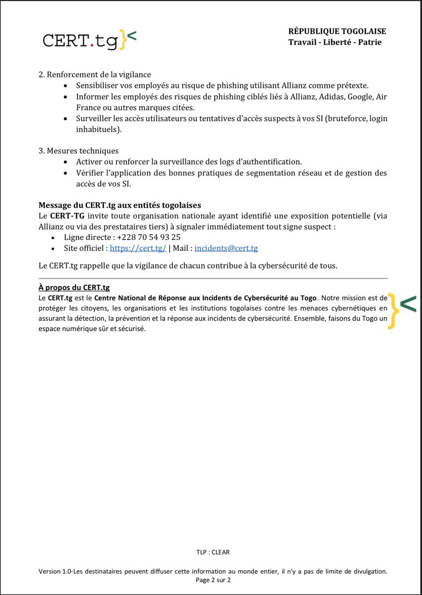 #ALERTE_CYBERSÉCURITÉ

Une attaque de fuite de données a impacté #Allianz_Life_Insurance_Company ayant conduit à la divulgation de plusieurs informations sensibles.

Nos #Recommandations_de_sécurité, conseils en #Renforcement_de_la_vigilance et #Mesures_techniques à prendre dans