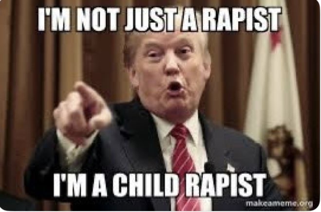 After the verdict in the E.Jean Carroll case, the world knew trump was a rapist. Now, by refusing to #ReleaseTheEpsteinFiles 
Some of his supporters are wondering if trump did participate in Epstein's sexcapades. Will that be enough to leave the cult?

#DV1 #DemsUnited #wtpBLUE