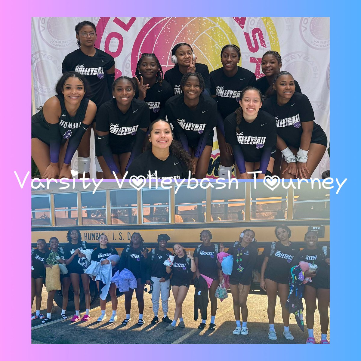 Humble Volleyball (@humble_vball) on Twitter photo Varsity finished 5th this past weekend in the Pasadena Memorial Volleybash Tournament πππ
All 3 teams are away to face the Heights
π FR 4:30 π JV 5:30 π VAR 6:30
<a href="/HumbleISD_HHS/">Humble High School</a> <a href="/HumbleISD_SMS/">Ross Sterling MS</a> <a href="/HMS_ladycats/">HMS Girls Athletics</a> <a href="/Coach_RobMurphy/">Robert Murphy</a> <a href="/WildcatsALLspo1/">Wildcats ALLsports Booster</a> <a href="/HumbleISD_Ath/">Humble ISD Athletics</a> Varsity finished 5th this past weekend in the Pasadena Memorial Volleybash Tournament πππ
All 3 teams are away to face the Heights
π FR 4:30 π JV 5:30 π VAR 6:30
<a href="/HumbleISD_HHS/">Humble High School</a> <a href="/HumbleISD_SMS/">Ross Sterling MS</a> <a href="/HMS_ladycats/">HMS Girls Athletics</a> <a href="/Coach_RobMurphy/">Robert Murphy</a> <a href="/WildcatsALLspo1/">Wildcats ALLsports Booster</a> <a href="/HumbleISD_Ath/">Humble ISD Athletics</a>