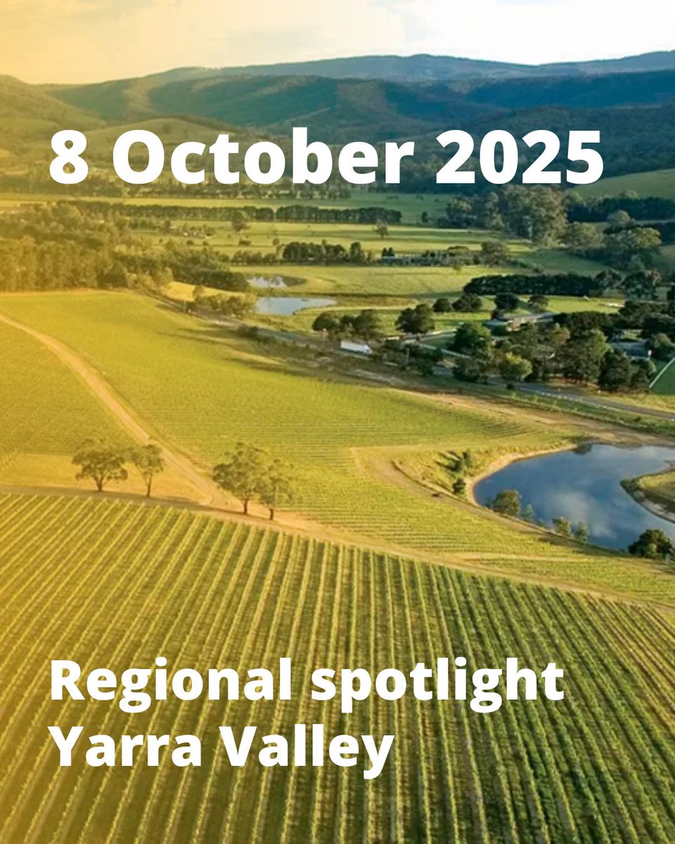 Join us on 8 October for a one-day viticulture field trip for our Yarra Valley Regional Spotlight.  This year the focus is on "From Drought to Deluge: Navigating Moisture Challenges in the Vineyard".  Register your attendance here buff.ly/xfpHNy9