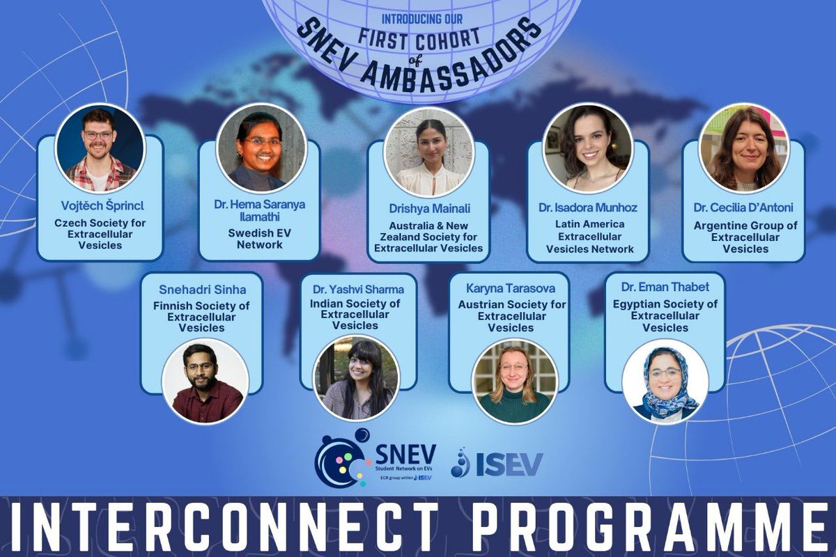 Welcome to our first cohort of SNEV ambassadors! 🥳

We're excited to introduce representatives from national EV societies below!

Part of a newly formed society? Email us: snev.interconnect@gmail.com 

2nd cohort launching soon! Check the updated list: snevresearch.wordpress.com/snev-interconn… 🔗