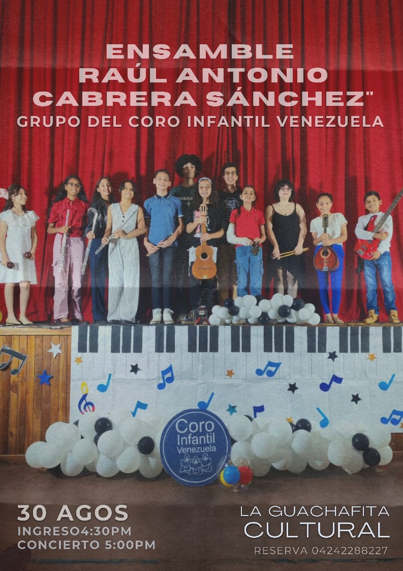 ¡ Nuestro "Ensamble Raúl Antonio Cabrera Sánchez" tendrá su primer concierto como solista !

Bajo la dirección del profesor Juan Pablo Pérez, el ensamble estará presentándose en la @laguachafitacultural el sábado 30 de agosto.