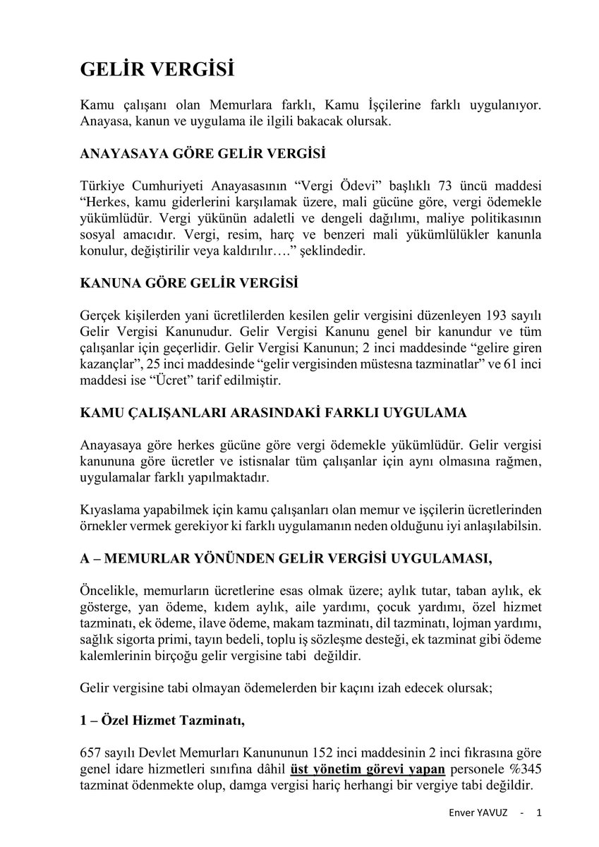 DSi işçileri bilgi platformu (@galip4491) on Twitter photo GELİR VERGİSİ
Kamu çalışanlarına farklı uygulama yapılıyor.
* Anayasa aynı!
* Gelir vergisi kanunu aynı!
* #Kamuişçileri 'ne farklı uygulama!
Sayın <a href="/memetsimsek/">Mehmet Simsek</a> neden farklı uyguluyorsunuz?
Peki, <a href="/turkiskonf/">TÜRK-İŞ</a> ve <a href="/hakiskonf/">HAKİŞ KONFEDERASYONU</a> sizler ne yaptınız?
Bahane değil çözüm şart. GELİR VERGİSİ
Kamu çalışanlarına farklı uygulama yapılıyor.
* Anayasa aynı!
* Gelir vergisi kanunu aynı!
* #Kamuişçileri 'ne farklı uygulama!
Sayın <a href="/memetsimsek/">Mehmet Simsek</a> neden farklı uyguluyorsunuz?
Peki, <a href="/turkiskonf/">TÜRK-İŞ</a> ve <a href="/hakiskonf/">HAKİŞ KONFEDERASYONU</a> sizler ne yaptınız?
Bahane değil çözüm şart.