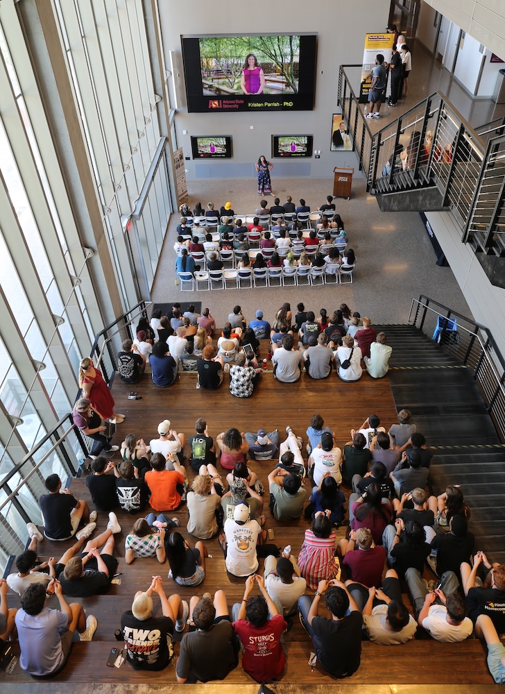 <a href="/SSEBEatASU/">SSEBE@ASU</a> faculty members and the Advising Team welcomed our new undergraduate students today. We're so happy to meet you and support your success! 🎓 #ASUEngineering #students #ASUWelcome