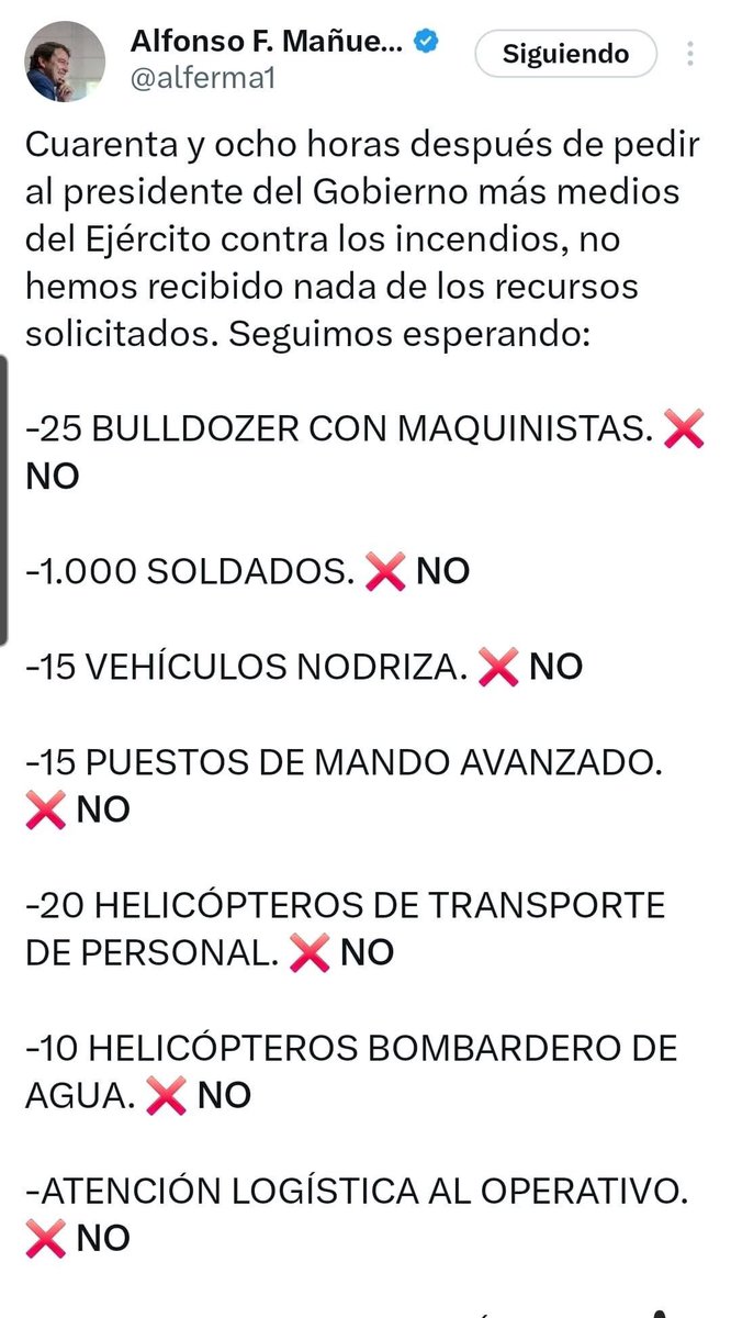 PCE Castilla y León ☭ (@pce_cyl) on Twitter photo Aquí tenemos a Mañueco diciendo que el Gobierno no le hace caso, pero se niega a elevar a nivel 3 la emergencia....
Por cierto <a href="/alferma1/">Alfonso F. Mañueco</a> , nosotros también te hemos pedido hace 48 horas que dimitas y ahí sigues...
Mira a ver si reflexionas y mañana nos das una buena noticia.
#cyl Aquí tenemos a Mañueco diciendo que el Gobierno no le hace caso, pero se niega a elevar a nivel 3 la emergencia....
Por cierto <a href="/alferma1/">Alfonso F. Mañueco</a> , nosotros también te hemos pedido hace 48 horas que dimitas y ahí sigues...
Mira a ver si reflexionas y mañana nos das una buena noticia.
#cyl