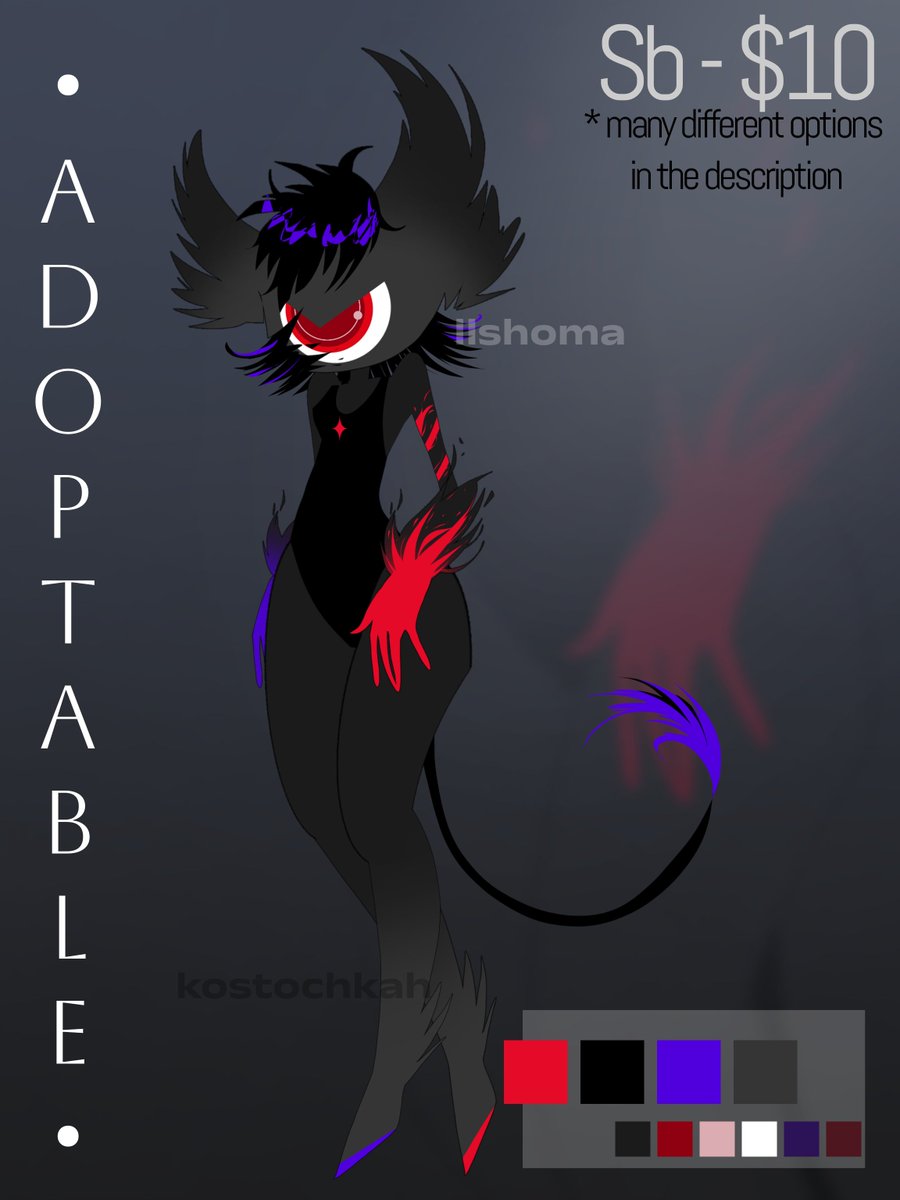 abortis5708's tweet image. ADOPTABLE (Kuroyori)
link: deviantart.com/llshoma/art/AD…
#adoptable #demon #cyclop