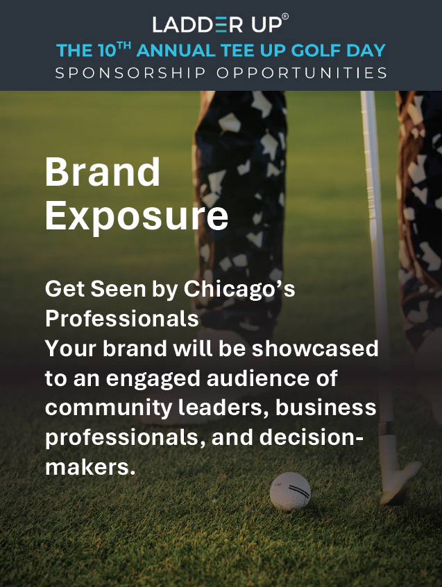 LadderUp's tweet image. ⛳ Why Sponsor Tee Up 2025?

Join us Sept 22 at Chevy Chase Country Club for Ladder Up’s 10th Annual Golf Outing! Network with leaders &amp;amp; drive financial empowerment in Chicago.

🎯 Sponsor by Aug 31 to be featured in promo!
🔗 TeeUp4LU2025.givesmart.com | Scan the QR!