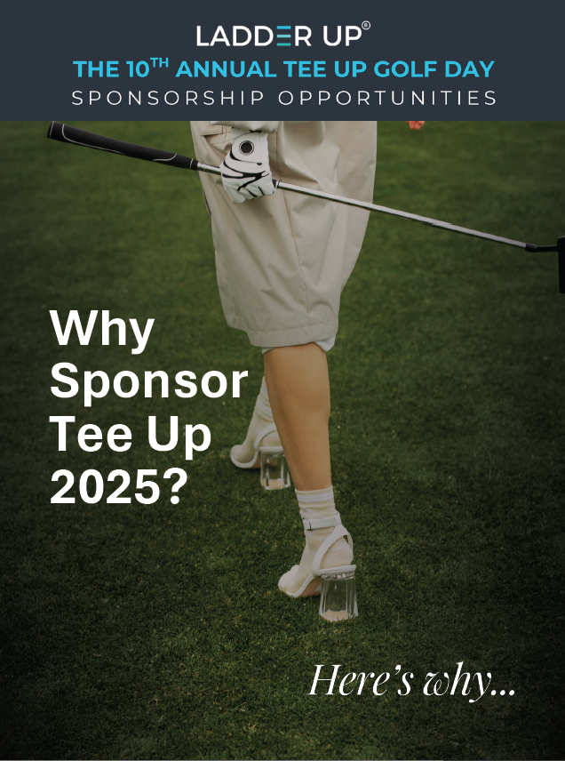 LadderUp's tweet image. ⛳ Why Sponsor Tee Up 2025?

Join us Sept 22 at Chevy Chase Country Club for Ladder Up’s 10th Annual Golf Outing! Network with leaders &amp;amp; drive financial empowerment in Chicago.

🎯 Sponsor by Aug 31 to be featured in promo!
🔗 TeeUp4LU2025.givesmart.com | Scan the QR!