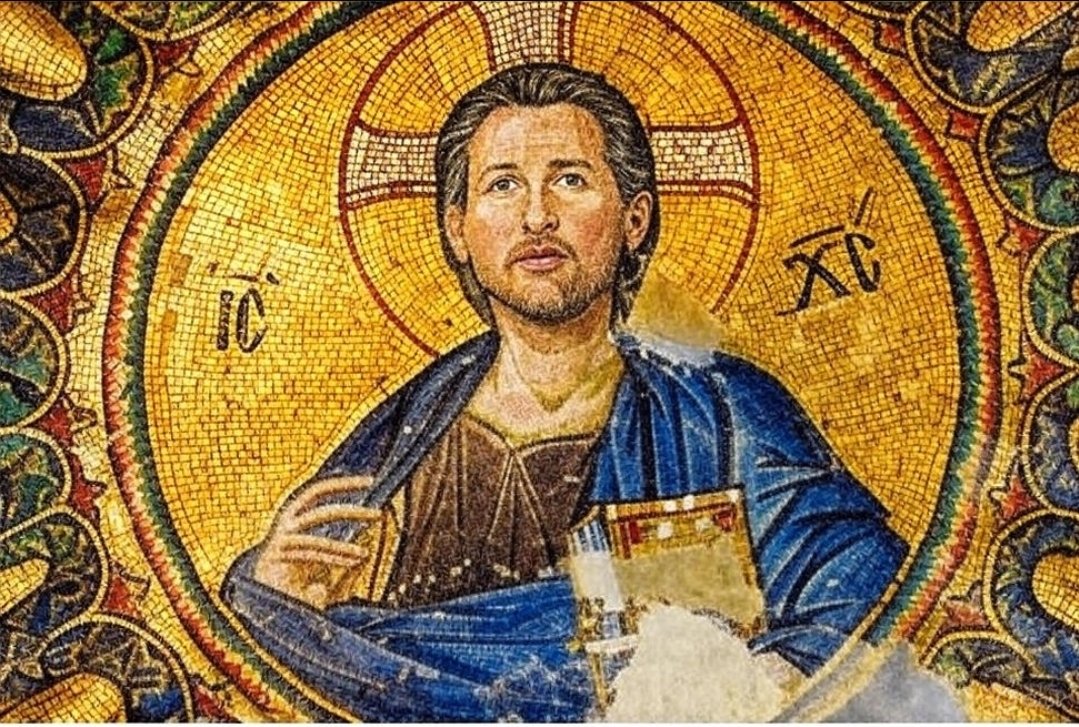 Gavin Newsom, the good shepherd.