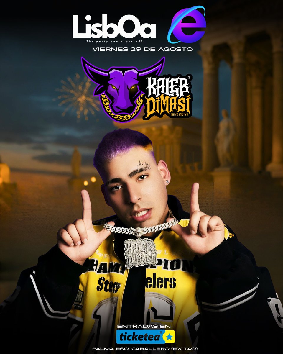 lisbopy's tweet image. LISBOA PRESENTA:
KALEB DI MASI EN PARAGUAY 🤩

El próximo viernes 29 de agosto, LISBOA inaugura una edición especial en EXPLORER (Ex TAO), ubicado en Palma esquina Caballero 📍

Las entradas están disponibles a través de @ticketeapy Para reservas comunicarse al 0984 004709 📥