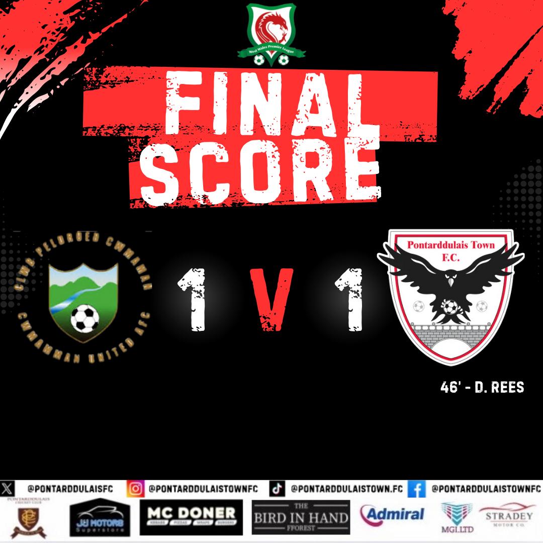 PontarddulaisFC's tweet photo. A share of the spoils this evening ⚪⚫ #COTB https://t.co/rWYZJR1rDt
